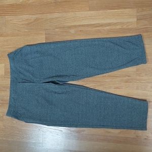 C.D. Petites Womens Large Petite PL Black and White Pull On Pants Elastic